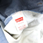 Levi's 90年代 USA製 550 ケミカルウォッシュ テーパード デニムパンツ M ブルー ジッパーフライ リラックスフィット 40550 0218