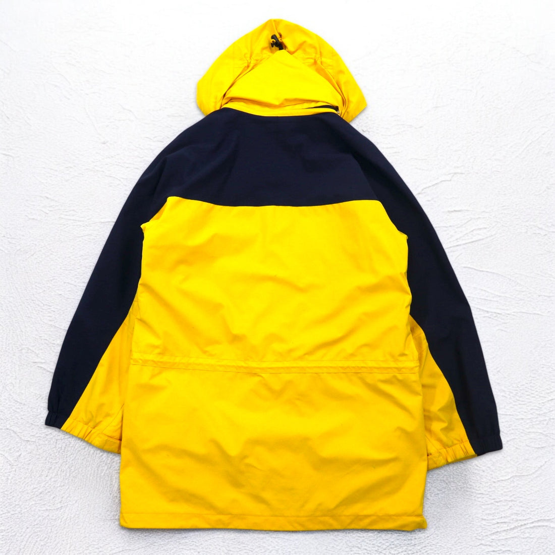 Eddie Bauer 90s EBTEK GORE-TEX Mountain Parka L Yellow Drawcord Detachable Hood