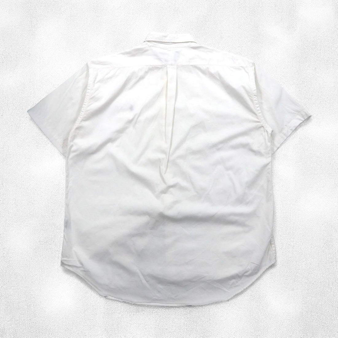 Ralph Lauren 90s BLAKE Short Sleeve Oxford Button Down Shirt XL White Small Pony Embroidery