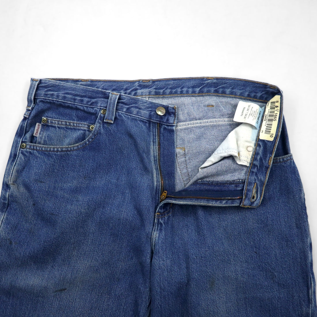 Carhartt Baggy Relaxed Fit Denim Jeans, Size L, Indigo, Tapered, Size 381-83