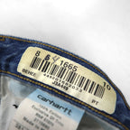 Carhartt Baggy Relaxed Fit Denim Jeans, Size L, Indigo, Tapered, Size 381-83