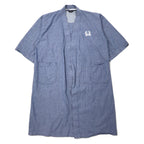 日本然リトテ-古着オンライン-Christian Dior MONSIEUR オールド シャンブレー ガウン コート ONE ブルー コットン-Christian Dior MONSIEUR Vintage Chambray Gown Coat ONE Blue Cotton