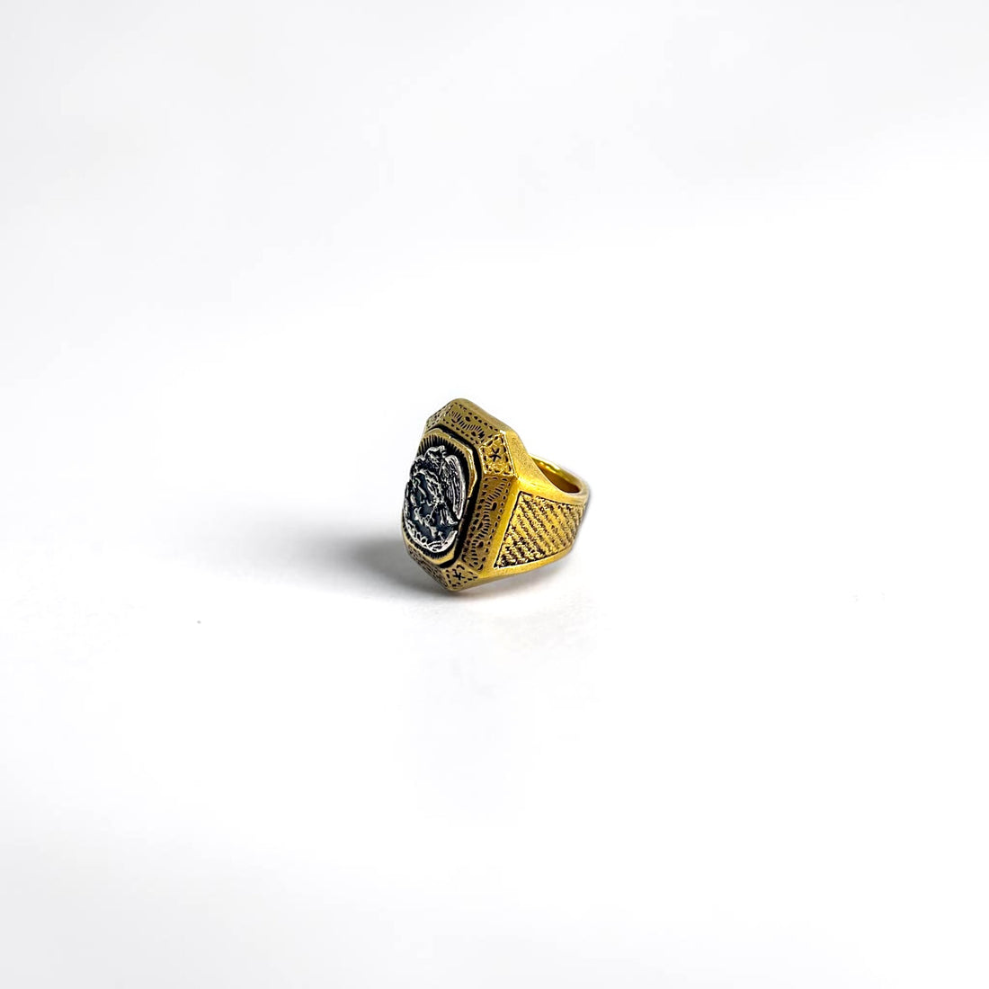 TMT × HARIM ゴールド シグネットリング 指輪 17号 真鍮 GP 10周年記念