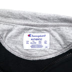 Champion ビッグサイズ フルジップパーカー 4XL ブラック ワンポイントロゴ刺繍 ホンジュラス製