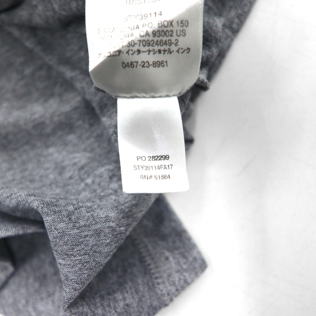 patagonia RESPONSIBLE TEE ポケット Tシャツ L グレー ポリエステル 39114