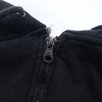 Champion ビッグサイズ フルジップパーカー 4XL ブラック ワンポイントロゴ刺繍 ホンジュラス製