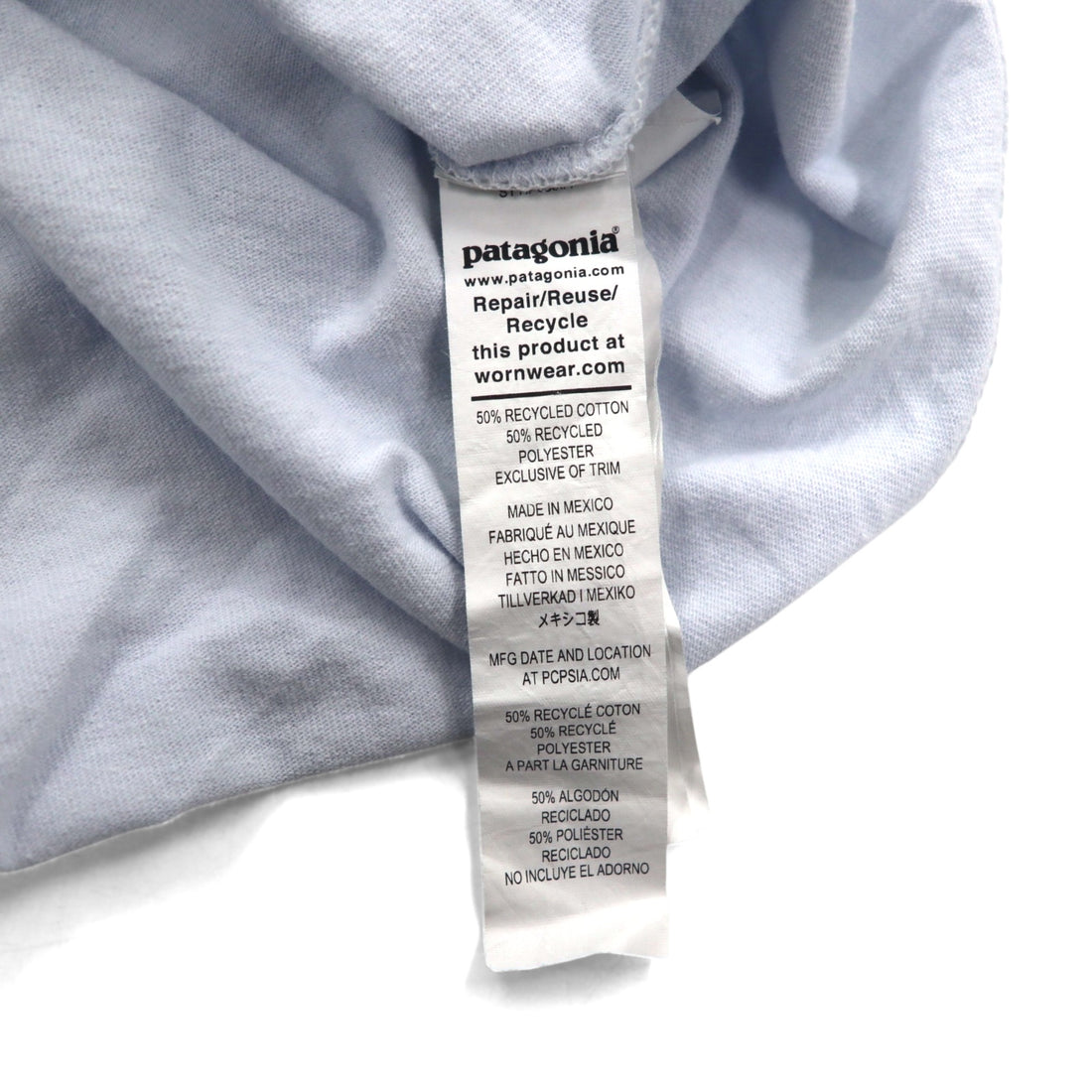 Patagonia Roy Horizons T-shirt ROY HORIZONS L Blue Back logo print 38501 Made in Mexico