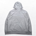 POLO RALPH LAUREN Polo Bear Embroidered Full Zip Hoodie XXL Grey Fleece Lining One Point Logo