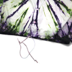 BEIMAR Tie-dye Coach Jacket S White Purple Green Nylon Drawcord