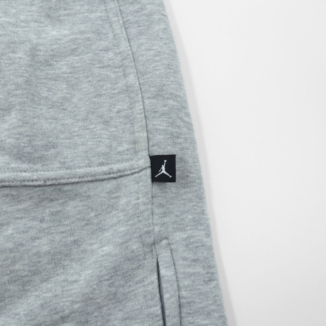 JORDAN BRAND ( NIKE ) ヘビーウェイト ワイド スウェットパンツ ジャージ L グレー スリット 裾ジップ 228588-051