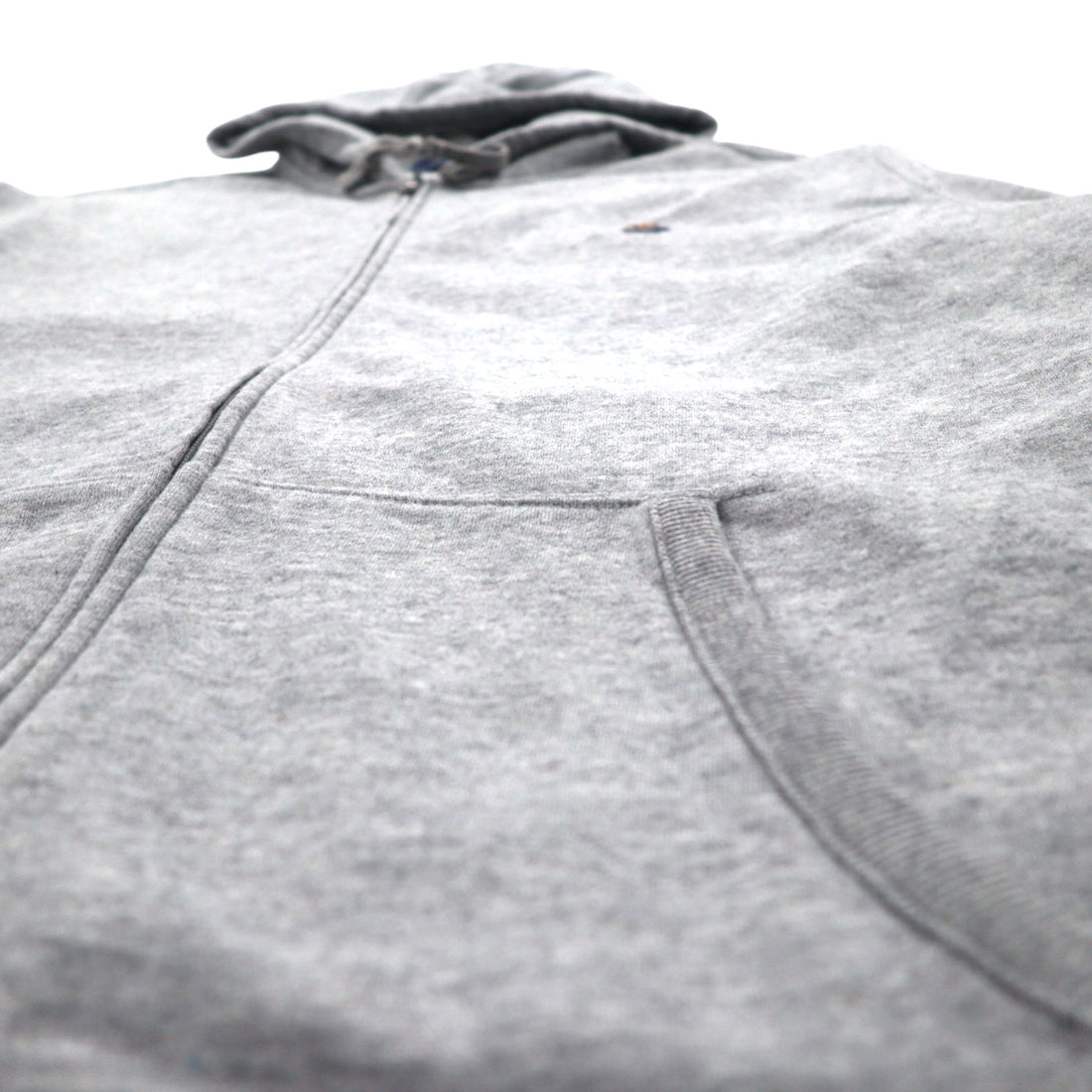 POLO RALPH LAUREN Polo Bear Embroidered Full Zip Hoodie XXL Grey Fleece Lining One Point Logo
