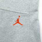 JORDAN BRAND ( NIKE ) ヘビーウェイト ワイド スウェットパンツ ジャージ L グレー スリット 裾ジップ 228588-051