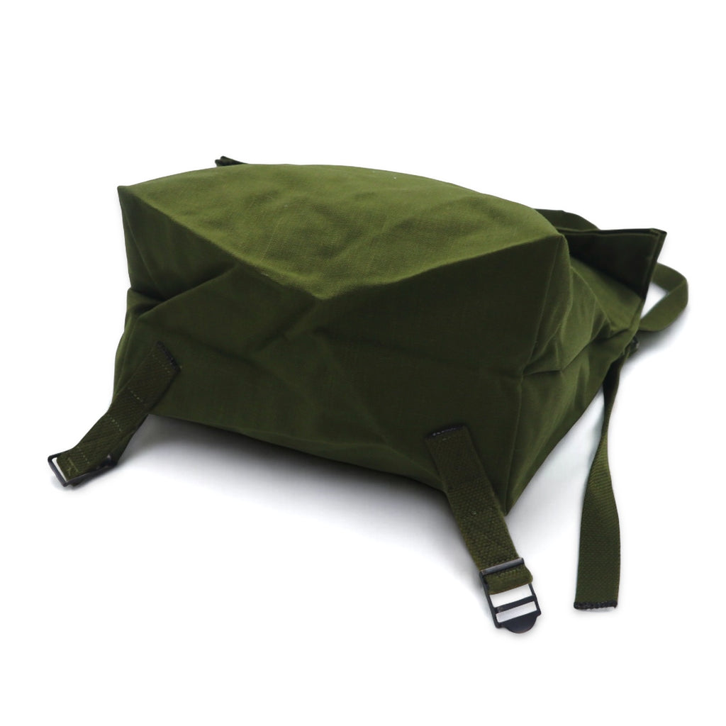 Danish Army 80s 2WAY Roll Top Messenger Bag Khaki Deadstock Unused