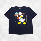 Walt Disney World 90s Made in USA Disney Donald T-shirt 2XL Navy Character Print ANIMAL KINGDOM
