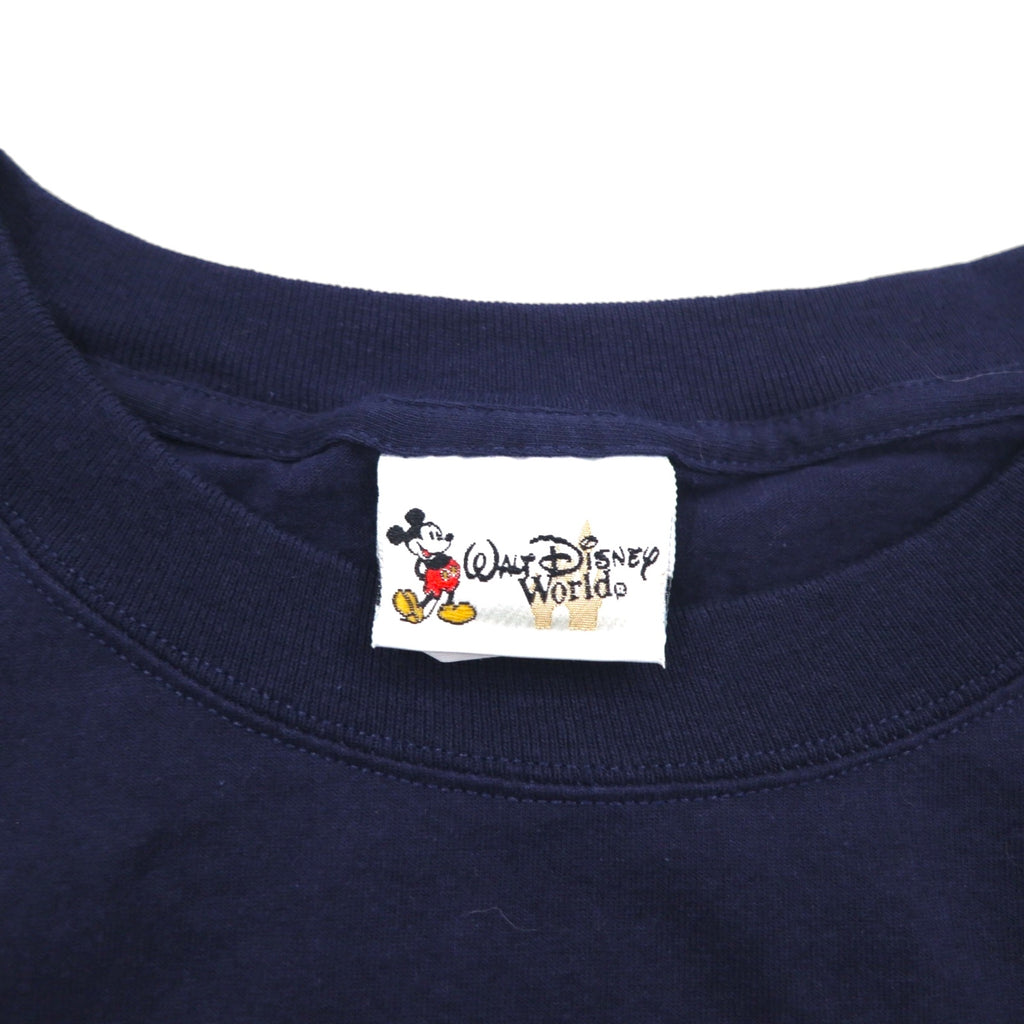Walt Disney World 90s Made in USA Disney Donald T-shirt 2XL Navy Character Print ANIMAL KINGDOM