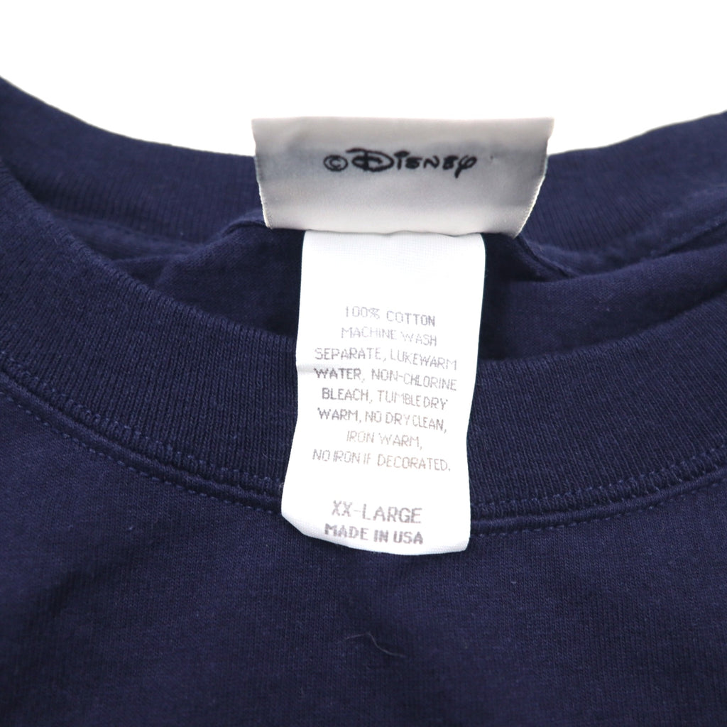 Walt Disney World 90s Made in USA Disney Donald T-shirt 2XL Navy Character Print ANIMAL KINGDOM