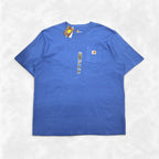 carhartt オリジナルフィット ポケット Tシャツ 2XL ブルー ORIGINAL FIT コットン K87 未使用品