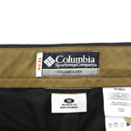 Columbia 90年代 ピーチスキン タック ワイド スラックス パンツ L ブラウン 防水 XCO AM8357  ユーティリティーポケット