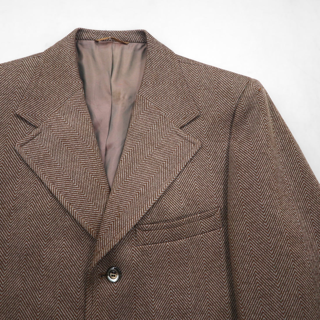 60s USA UNION MADE Vintage Blazer Anderson Little Co. 60年代 USA製 3B テーラードジャケット ブレザー L ヘリンボーン