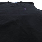 Polo Ralph Lauren 90s Merino Wool Knit V-Neck Vest XL Black Small Pony Embroidery