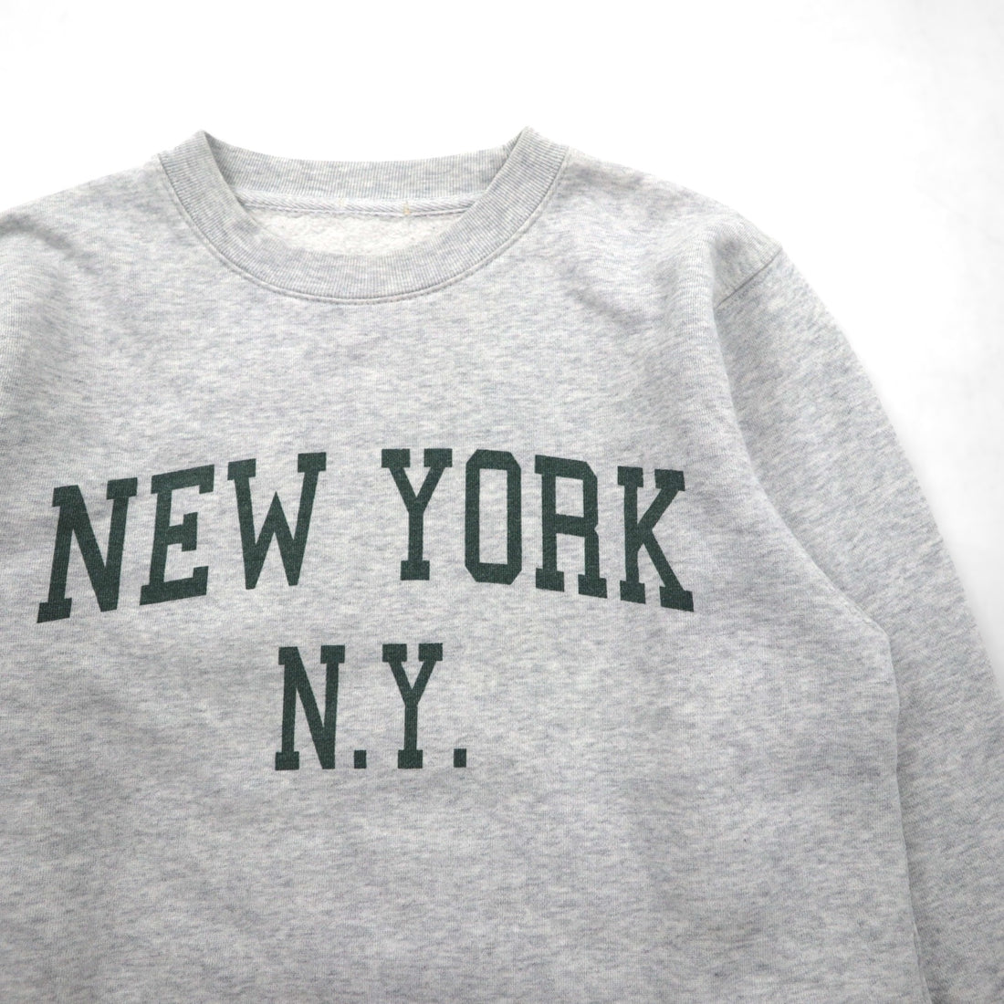 Vintage NEW YORK Sweatshirt, Stain-In Print, Gray Cotton, Size M