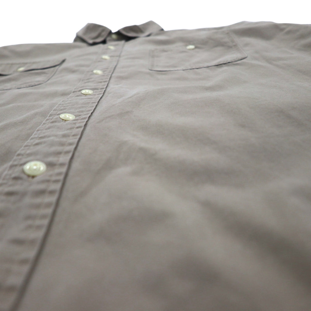 Polo by Ralph Lauren 90s oversized short sleeve shirt, 2XL, beige, cotton, chest pocket