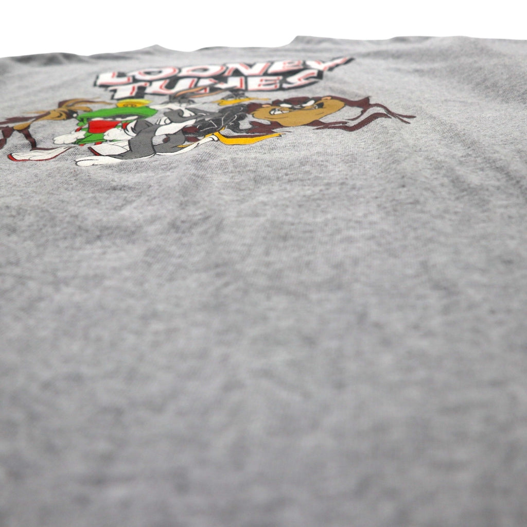 LOONEY TUNES T-shirt L Gray Character Print DELTA Body PRO WEIGHT