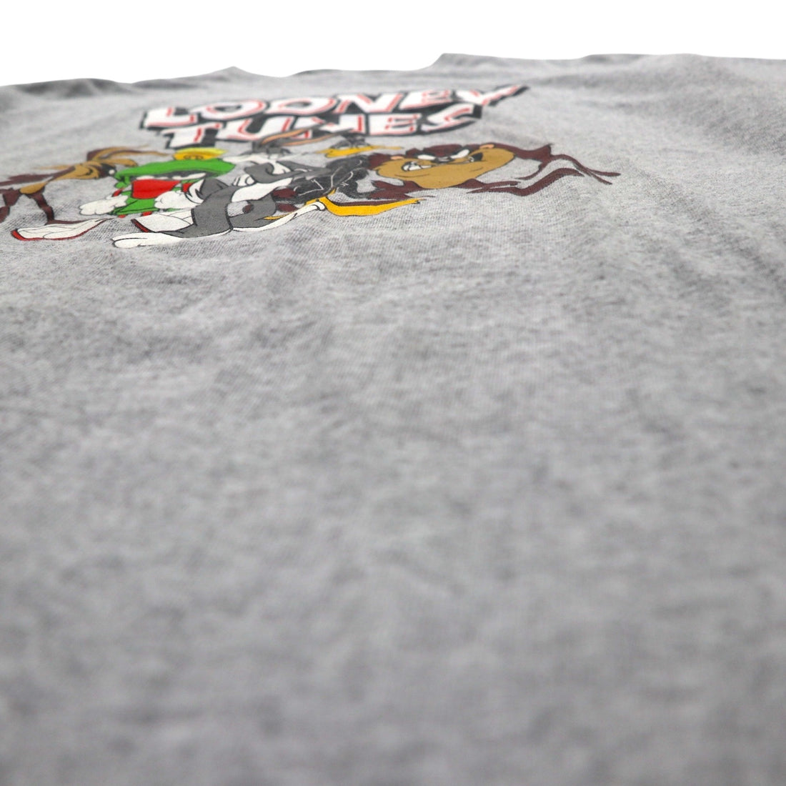 LOONEY TUNES T-shirt L Gray Character Print DELTA Body PRO WEIGHT
