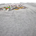 LOONEY TUNES T-shirt L Gray Character Print DELTA Body PRO WEIGHT
