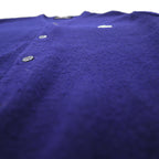LACOSTE 70s Knit Cardigan, Size L, Navy, Acrylic, IZOD Spool Tag, One-Point Logo