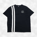 POLO JEANS CO. RALPH LAUREN 90年代 ラインデザイン Tシャツ XL ブラック ワンポイントロゴ ペルー製