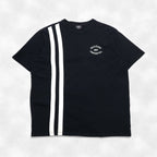 POLO JEANS CO. RALPH LAUREN 90年代 ラインデザイン Tシャツ XL ブラック ワンポイントロゴ ペルー製