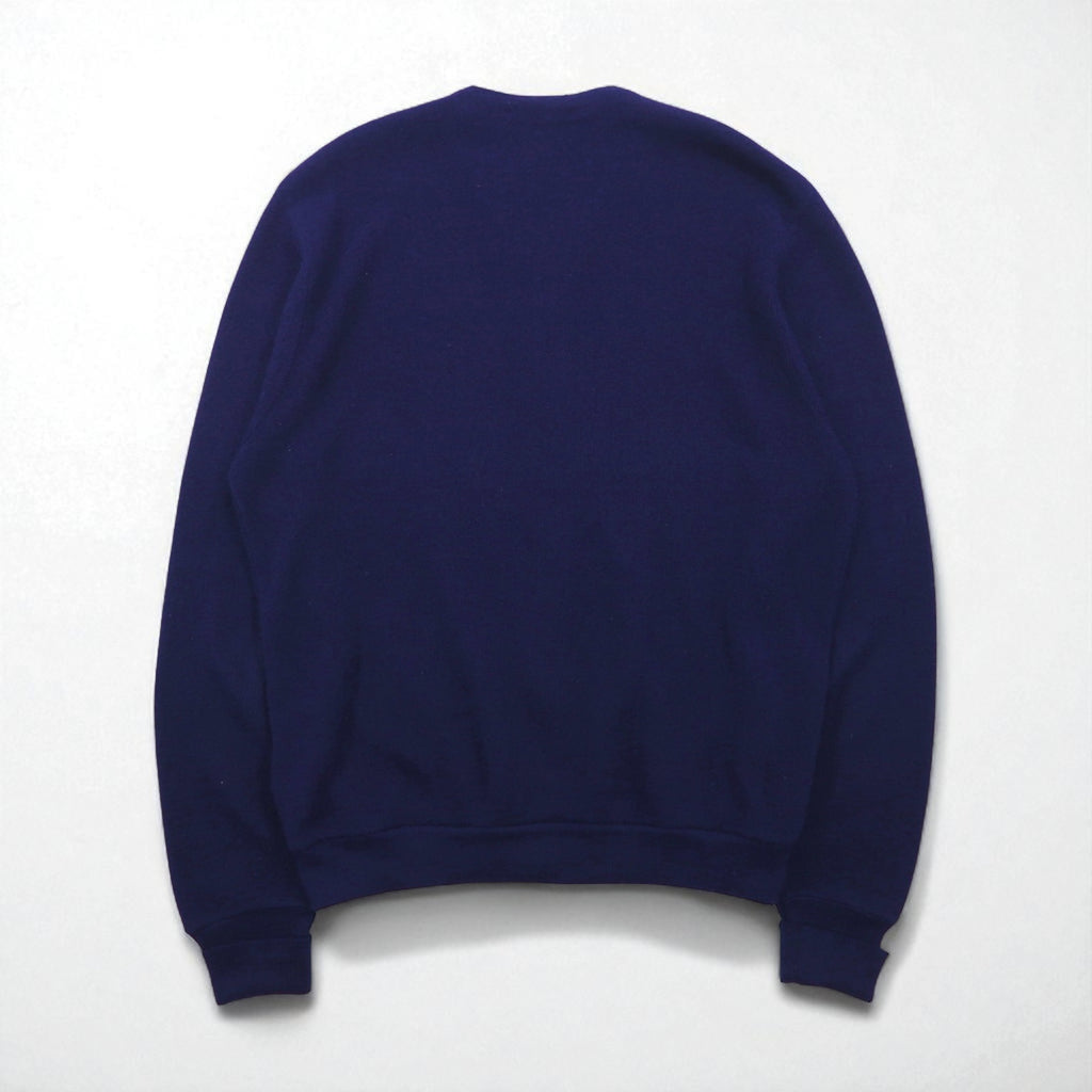 LACOSTE 70s Knit Cardigan, Size L, Navy, Acrylic, IZOD Spool Tag, One-Point Logo