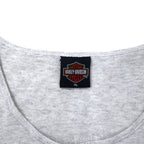 HARLEY DAVIDSON 00s Logo Print Tank Top XL Grey Cotton CALDWELL ID