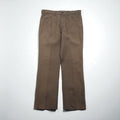 Levi's 1980s STA-PREST Bootcut Flare Slacks, Made in USA, Size L, Brown, 10517 9125, Center Press, 42 TALON, Black Tag