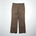 Levi's 1980s STA-PREST Bootcut Flare Slacks, Made in USA, Size L, Brown, 10517 9125, Center Press, 42 TALON, Black Tag