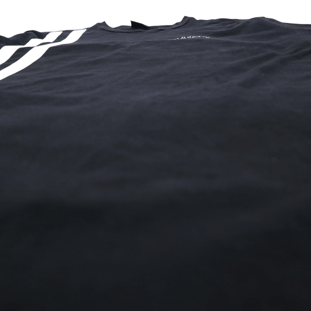 POLO JEANS CO. RALPH LAUREN 90年代 ラインデザイン Tシャツ XL ブラック ワンポイントロゴ ペルー製