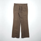 Levi's 1980s STA-PREST Bootcut Flare Slacks, Made in USA, Size L, Brown, 10517 9125, Center Press, 42 TALON, Black Tag