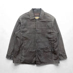 MARC NEW YORK Leather Stitch Car Coat Coverall 2XL Brown