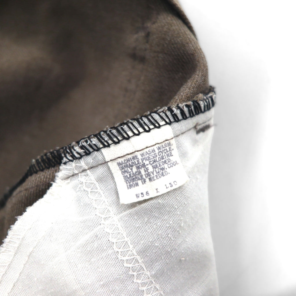 Levi's 1980s STA-PREST Bootcut Flare Slacks, Made in USA, Size L, Brown, 10517 9125, Center Press, 42 TALON, Black Tag