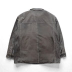 MARC NEW YORK Leather Stitch Car Coat Coverall 2XL Brown