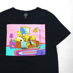 THE SIMPSONS Simpsons Character Print T-Shirt M Black Cotton