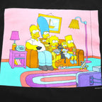 THE SIMPSONS Simpsons Character Print T-Shirt M Black Cotton