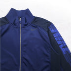 NIKE トラックジャケット ジャージ S ネイビー スウォッシュ DRI-FIT 638985-410