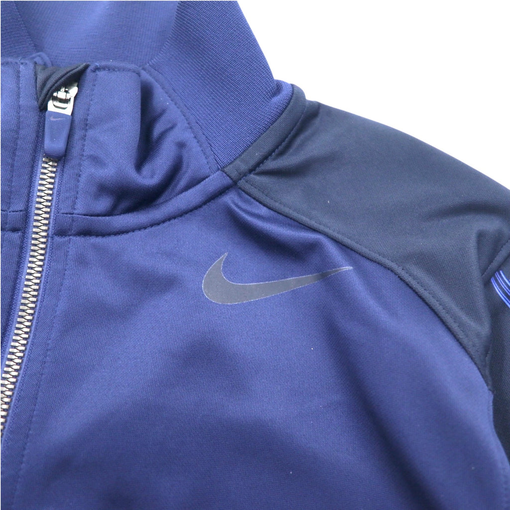 NIKE トラックジャケット ジャージ S ネイビー スウォッシュ DRI-FIT 638985-410