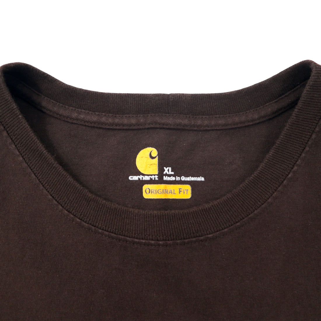 Carhartt Pocket T-Shirt Pocket T XL Brown Cotton ORIGINAL FIT