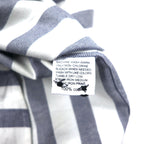 68 &amp; BROTHERS Band Collar Shirt M White Striped Cotton Made in Japan