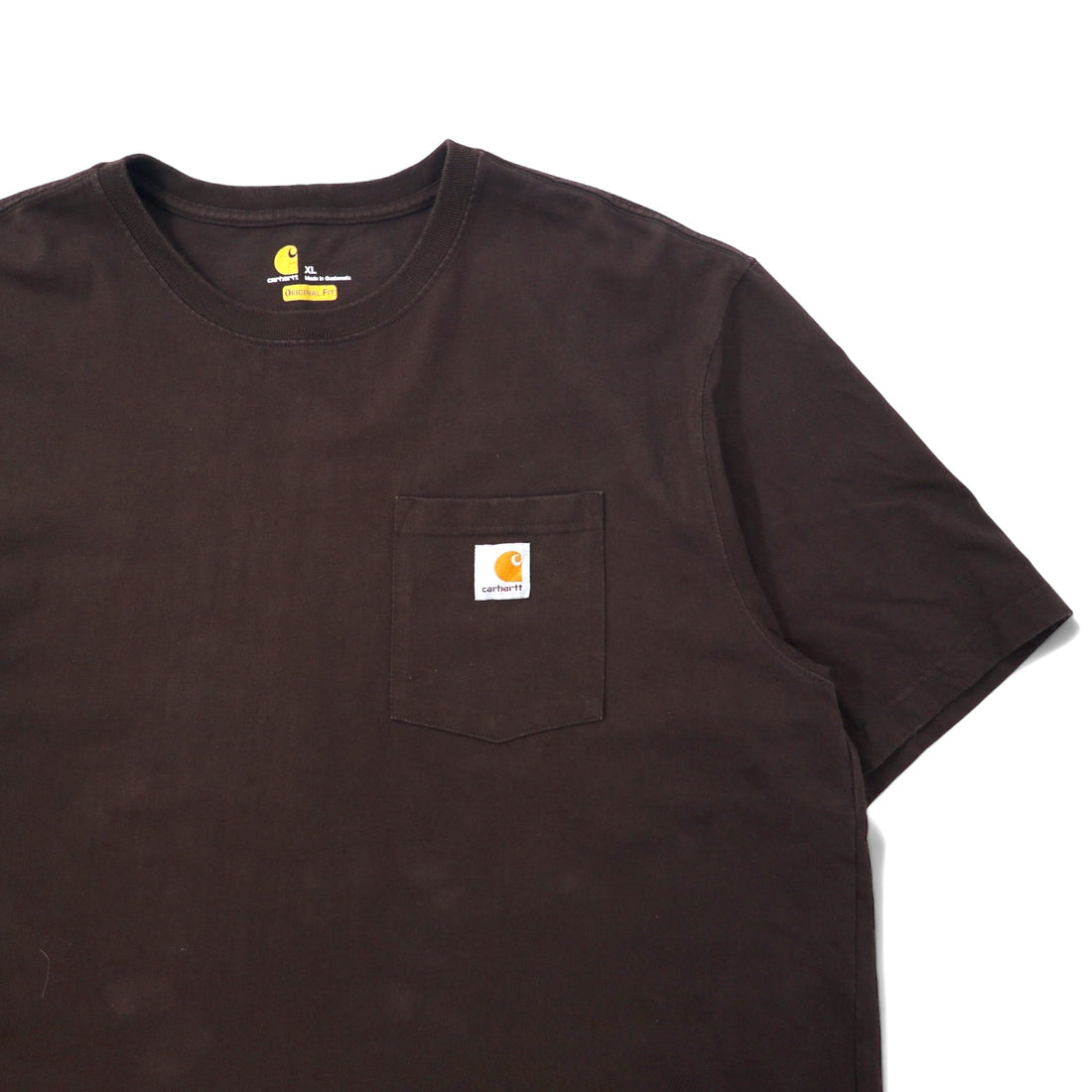 Carhartt Pocket T-Shirt Pocket T XL Brown Cotton ORIGINAL FIT