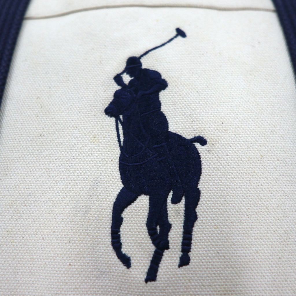 Polo Ralph Lauren ビッグポニー キャンバス トートバッグ 刺繡 ヴィンテージ加工 ナンバリング