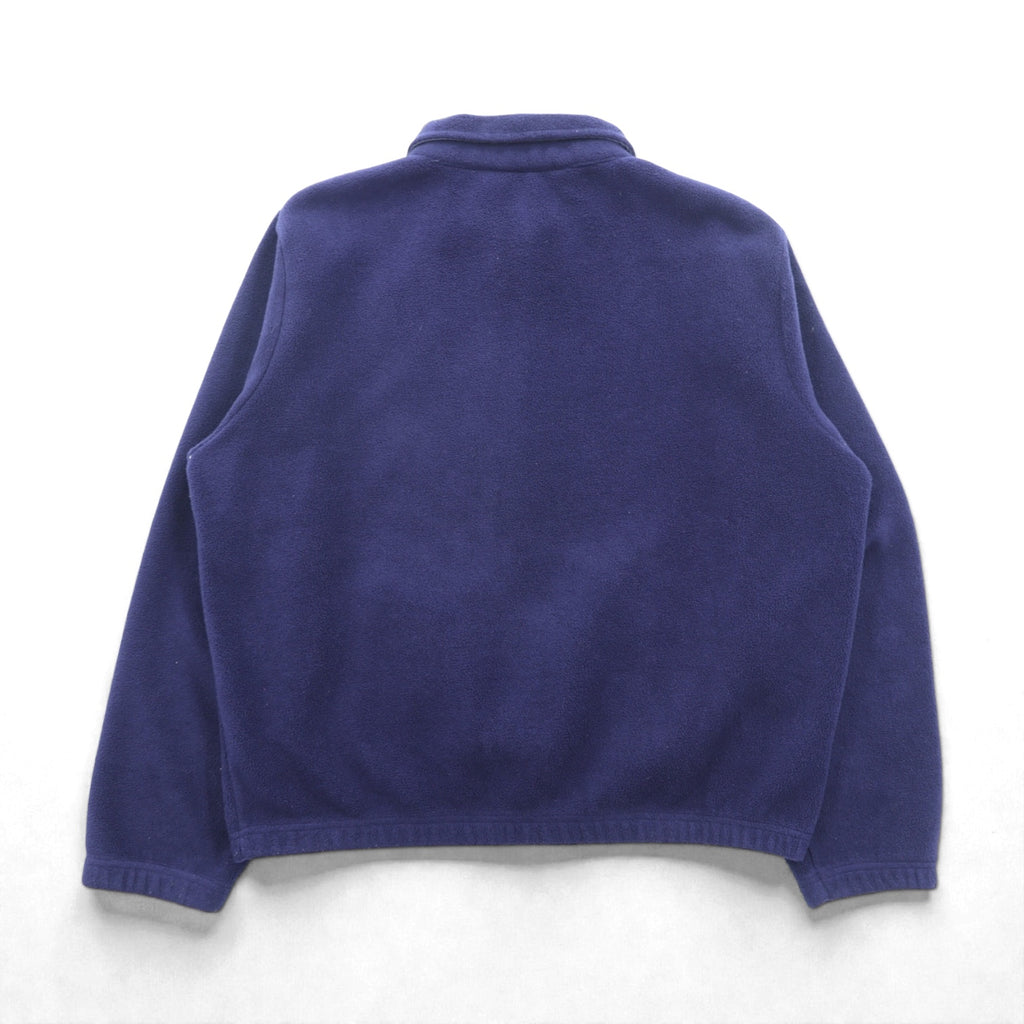 Polo Ralph Lauren 90s Short Fleece Harrington Jacket XL Navy Chin Strap Small Pony Embroidery